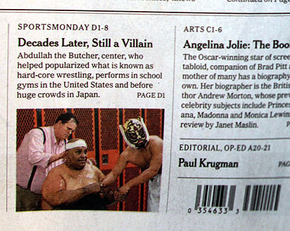 Abdullah the Butcher on New York Times